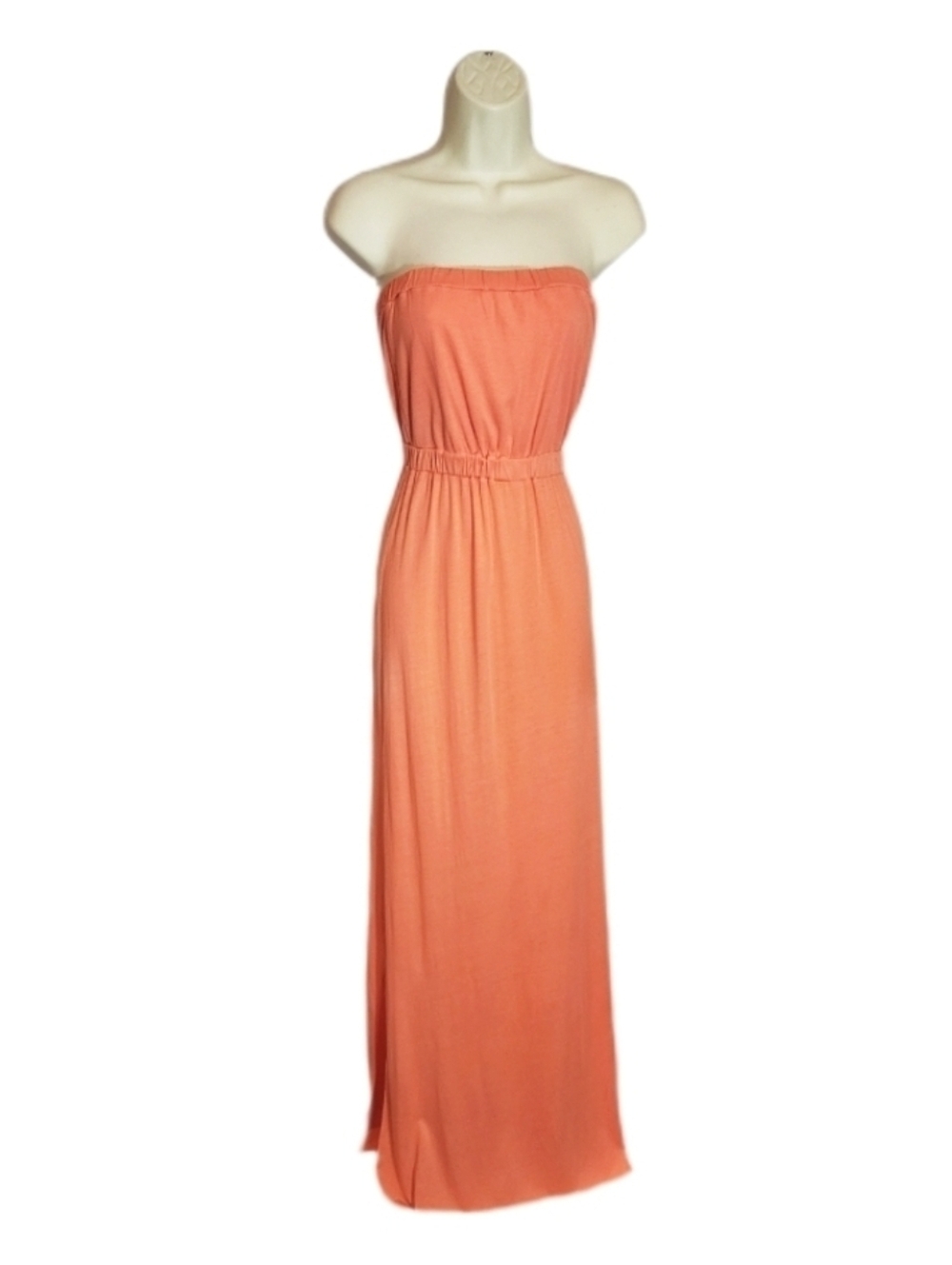 Soft Joie Dress Strapless Coral Maxi Size M